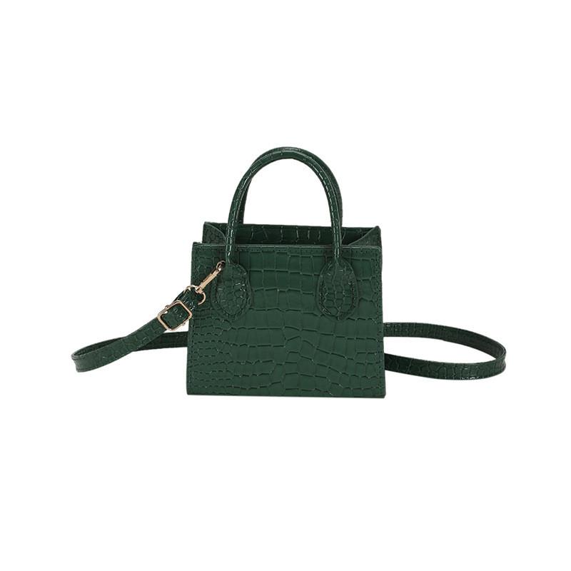 Elegant Street Style Small Square Handbag With Zipper Closure For Everyday Use