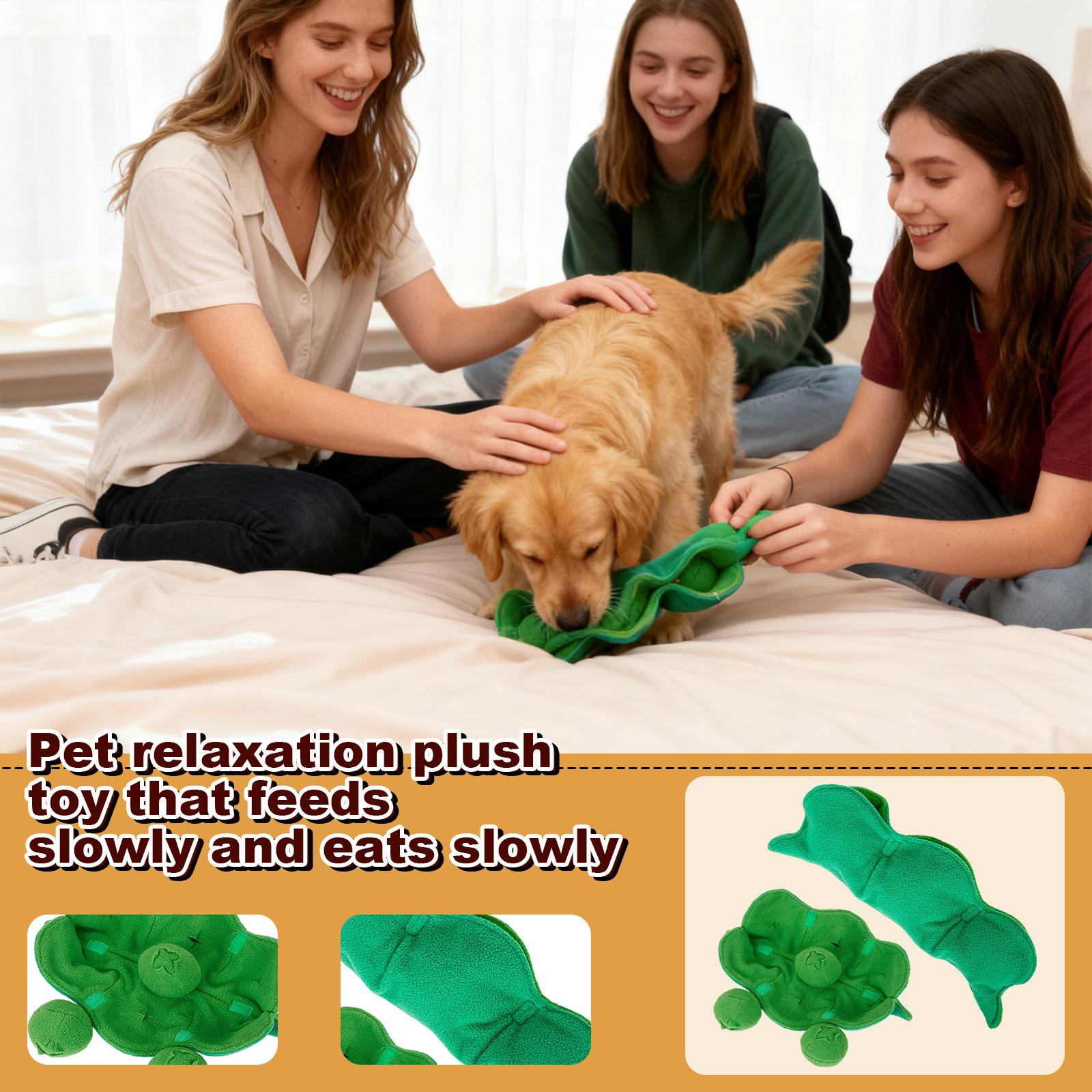 

Dog Sniffing Plush Toy, Consumes Energy, Chew Ball, Food-Hiding, Slow-Feeding, Sounding, -Boredom Pet Toy One Size