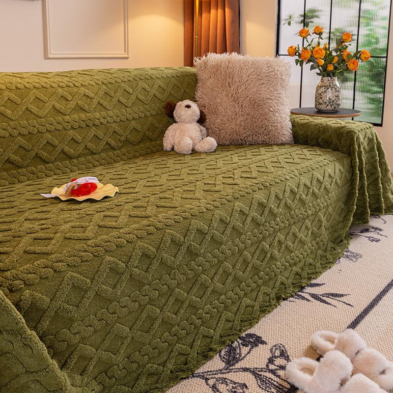 Autumn and Winter Thickened Plush Sofa Towel Full Cover 2025 New High-end Living Room All-inclusive Cover Cover Cloth