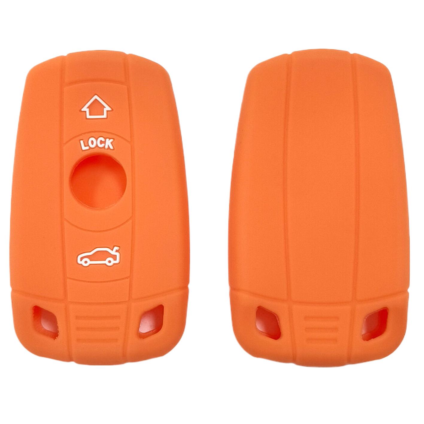 

High-quality silicone shockproof key cover, suitable for old BMW X3 smart 2-button key cover, BMW 5 Series, X5, and Mini