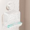 Soap Box with Draining Vacuum Suction Cup No Drilling Soap Dish Transparent Large Capacity Soap Holder Bathroom Storage