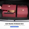 For Jaguar Car Trunk Organizer Box Tailbox Stowing Tidying Storage Bag XF XJ XFR XKR S-Type F-Type X-Type F-Pace I-Pace