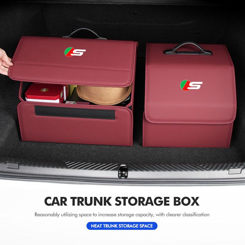 For Jaguar Car Trunk Organizer Box Tailbox Stowing Tidying Storage Bag XF XJ XFR XKR S-Type F-Type X-Type F-Pace I-Pace