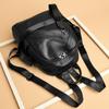 High Capacity Leather Ladies' School Backpack Feminine School Travel Bag Girls' Shoulder Bag Fashionable