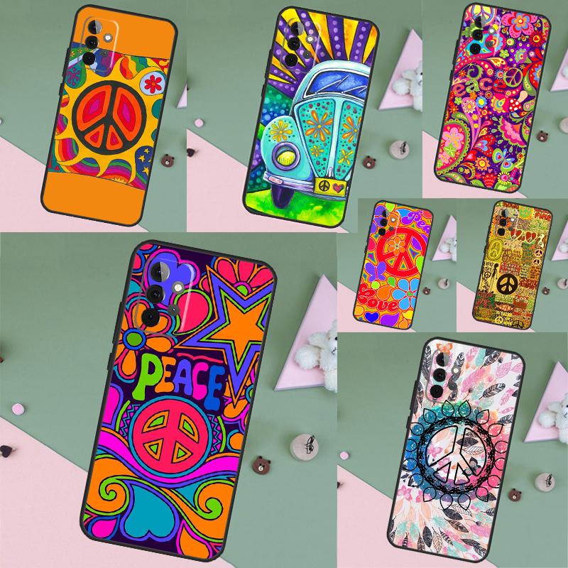 Hippy Hippie Psychedelic Art Peace Case For Samsung Galaxy A52 A32 A12 A16 A26 A36 A56 A15 A35 A55 A34 A54 A13 A33 A53 A17 A06