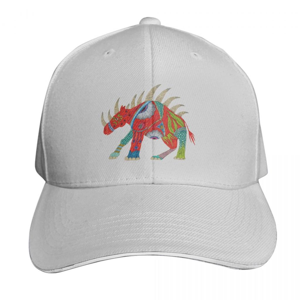 Fancy Colorful Rhino Baseball Cap Beach Outing Dad Hat Fashionable Birthday Unisex Womens