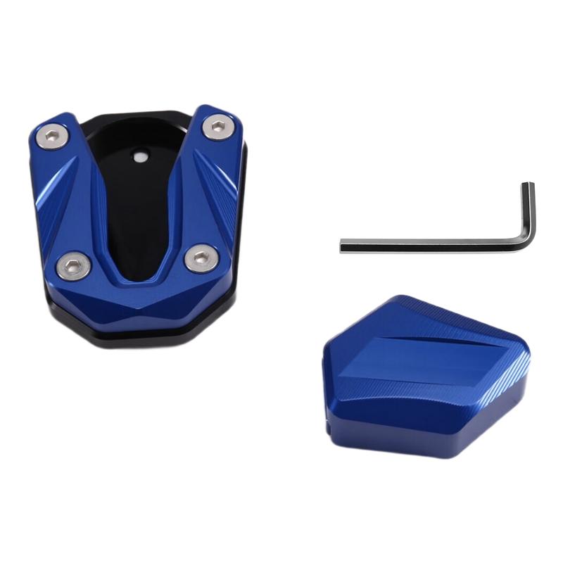 ABLZ-Motorcycle Kickstand Foot Side Stand Enlarger Plate Kickstand Enlarge Extension For ZONTES 368G 368 G