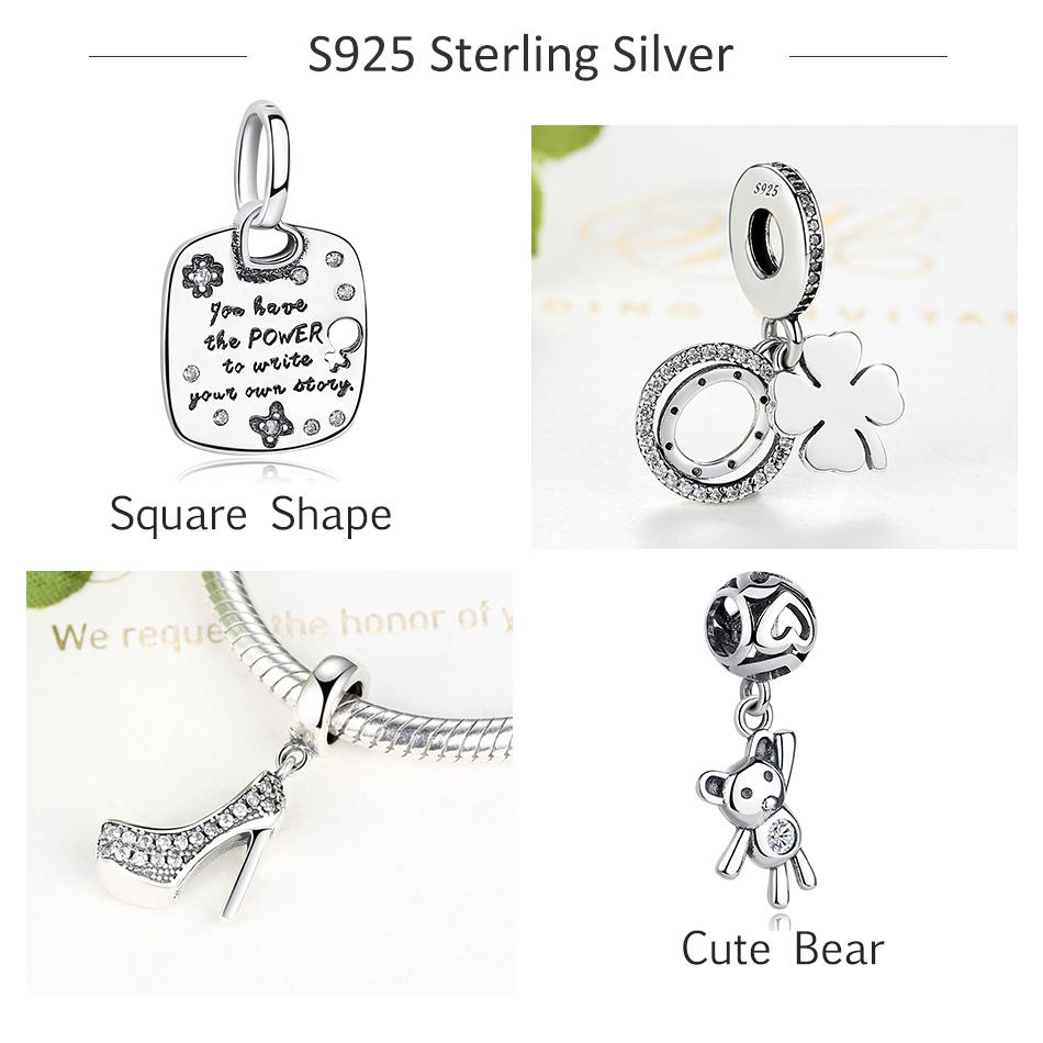 Original 925 Sterling Silber Charms Fit Charm Armbänder Modeschmuck DIY ICH LIEBE LESEN Buch Charm Perlen