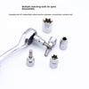34Pcs 3/8Inch Drive Socket Set Screwdriver Bit Torxes Star Bit Socket Professional Car Repair Tool with Box