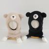 Polyester Fleece Lined 2-6 Years Bear Hat Scarf Set Kids Hat Scarf Set  Cold Weather Wear