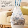 Plastic Large Roll Garbage Bag Thickened Drawstring Waster Bag  Trash Can