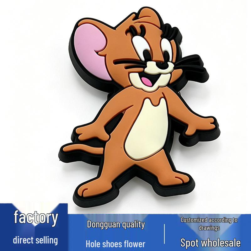 Tom and Jerry PVC Flower Shoe Accessories for Crocs