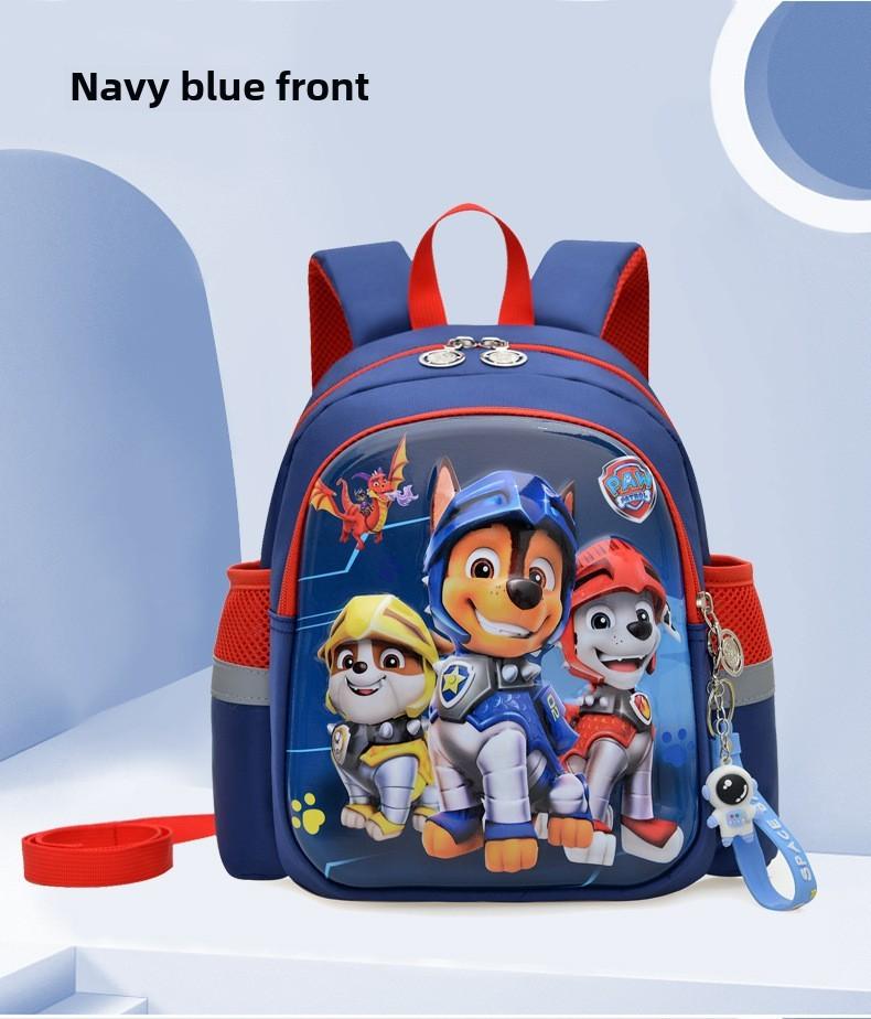 

Printed Children Backpack Schoolbag Breathable Anti Water Splashing темно-синий