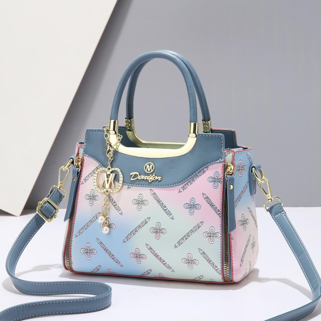 Borsa da Donna 2025 Nuova Moda Fiore Versatile Borsa da Donna Semplice Grande Capacità Spalla Tracolla Borsetta