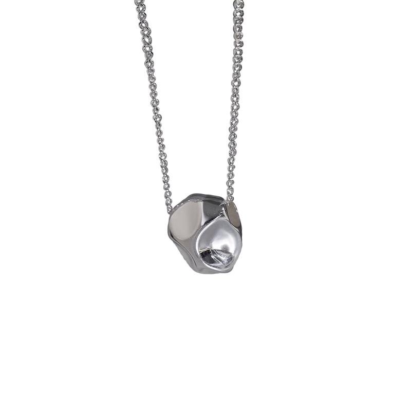 

Минималистский Нерегулярный Вогнутый Камень Ожерелье Текстура Подвеска Цепь Ключицы Боба Минималистский