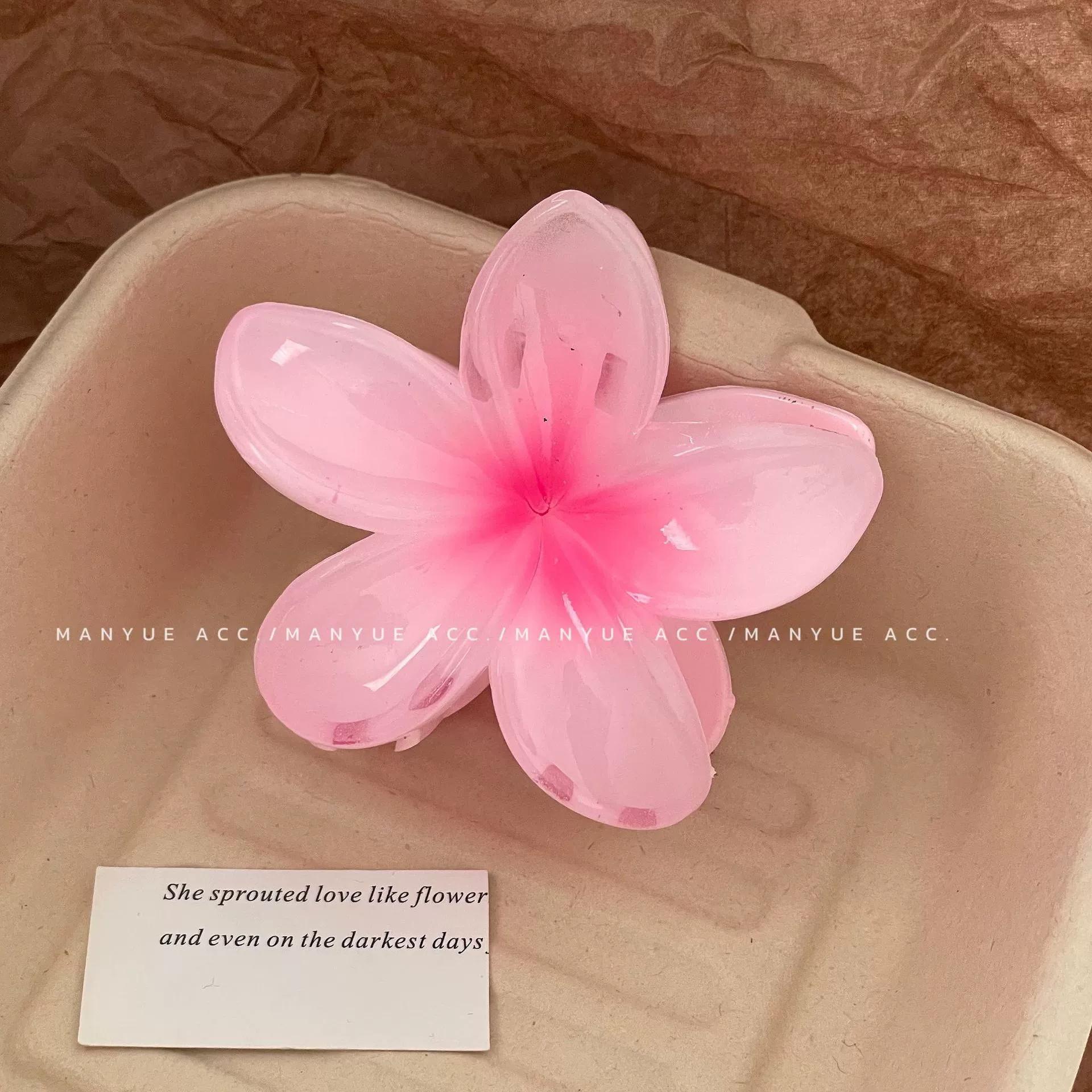 

Элегантные градиентные заколки для волос, заколки-крабы для волос в виде цветка большого размера, модный головной убор, шпилька для волос для женщин, девочек, краб, заколка, аксессуары для волос