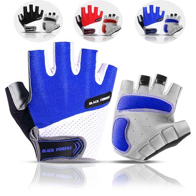 Guantes de Ciclismo de Medio Dedo para Hombre y Mujer Transpirables Antideslizantes Deportes Gimnasio Fitness Levantamiento de Pesas Motocicleta Guantes de Bicicleta