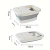 Lid Foldable Footbath Massage Bucket Soaking Bucket Folding Basin  Bucket Household Sauna Bathtub Pedicure Bathroom Suppliess