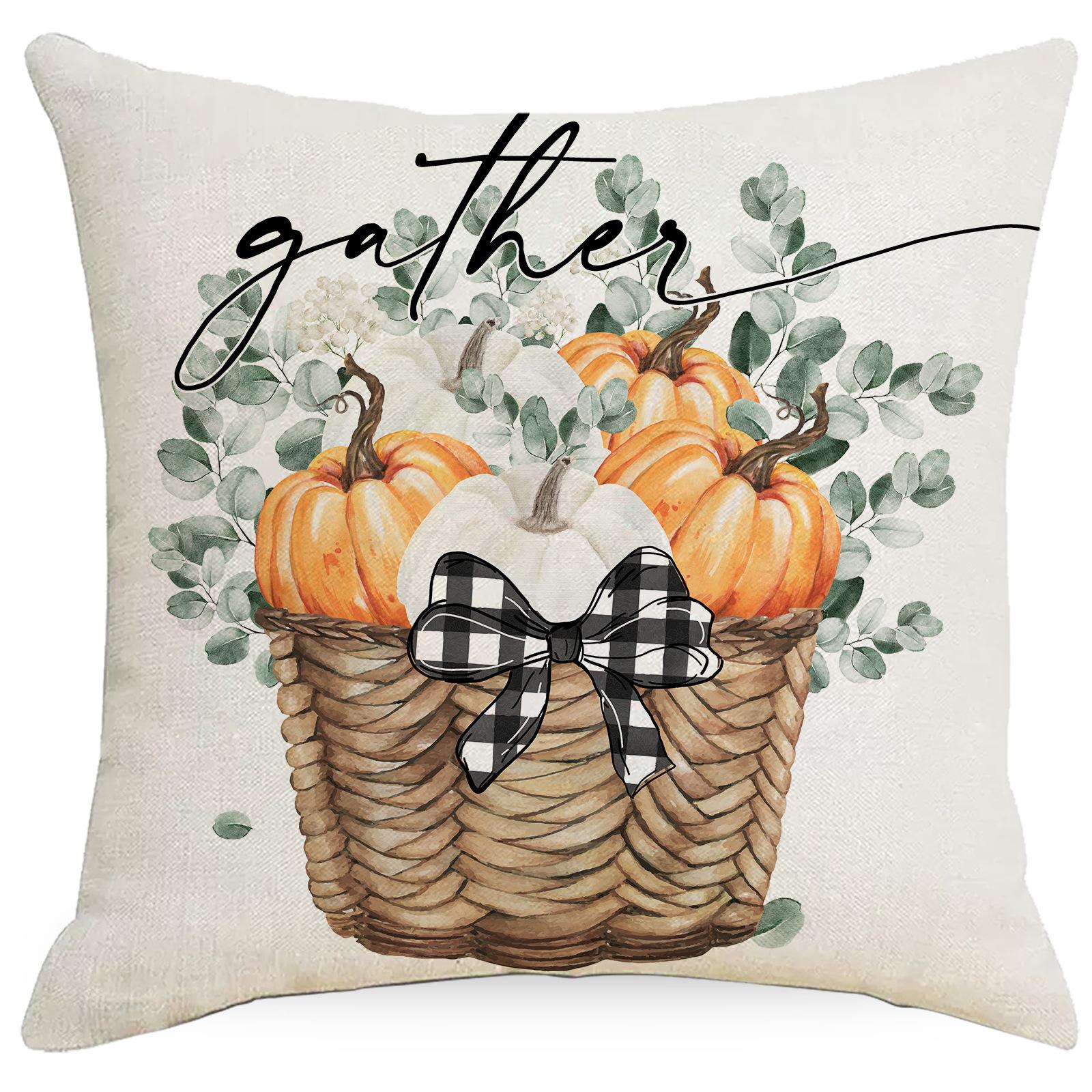 

New Thanksgiving Pillowcase Living Room Sofa Bedroom Cushion Home Decor Pillowcase 45 * 45Cm