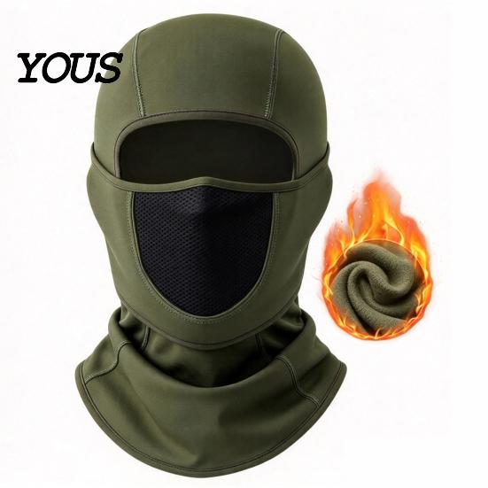 Thermal Neck Warmer for Skiing Unisex Balaclava, Ski Face Mask, Fleece Winter Mask under Helmet, Breathable Windproof Motorcycle Helmet
