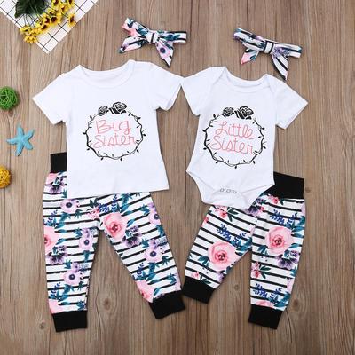 matching sister outfits newborn and toddler