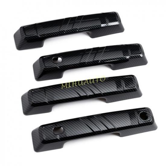 For -2025 Ford Bronco 4DR Carbon Fiber Car Door Handle Cover Trim Overlay 4x