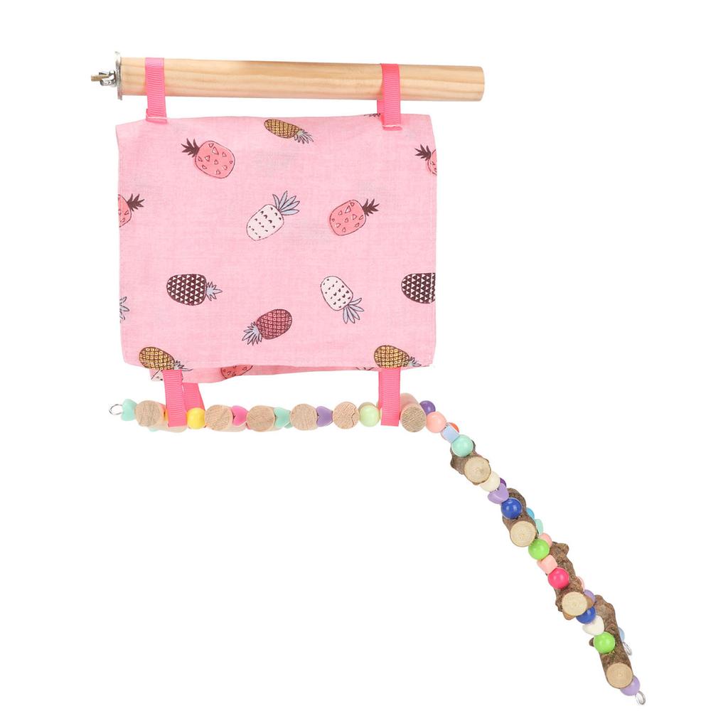 Bird Nest Hut Hammock Tent Vibrant Color Open Front and Back Bird Hammock Tent with Ladder for Bird