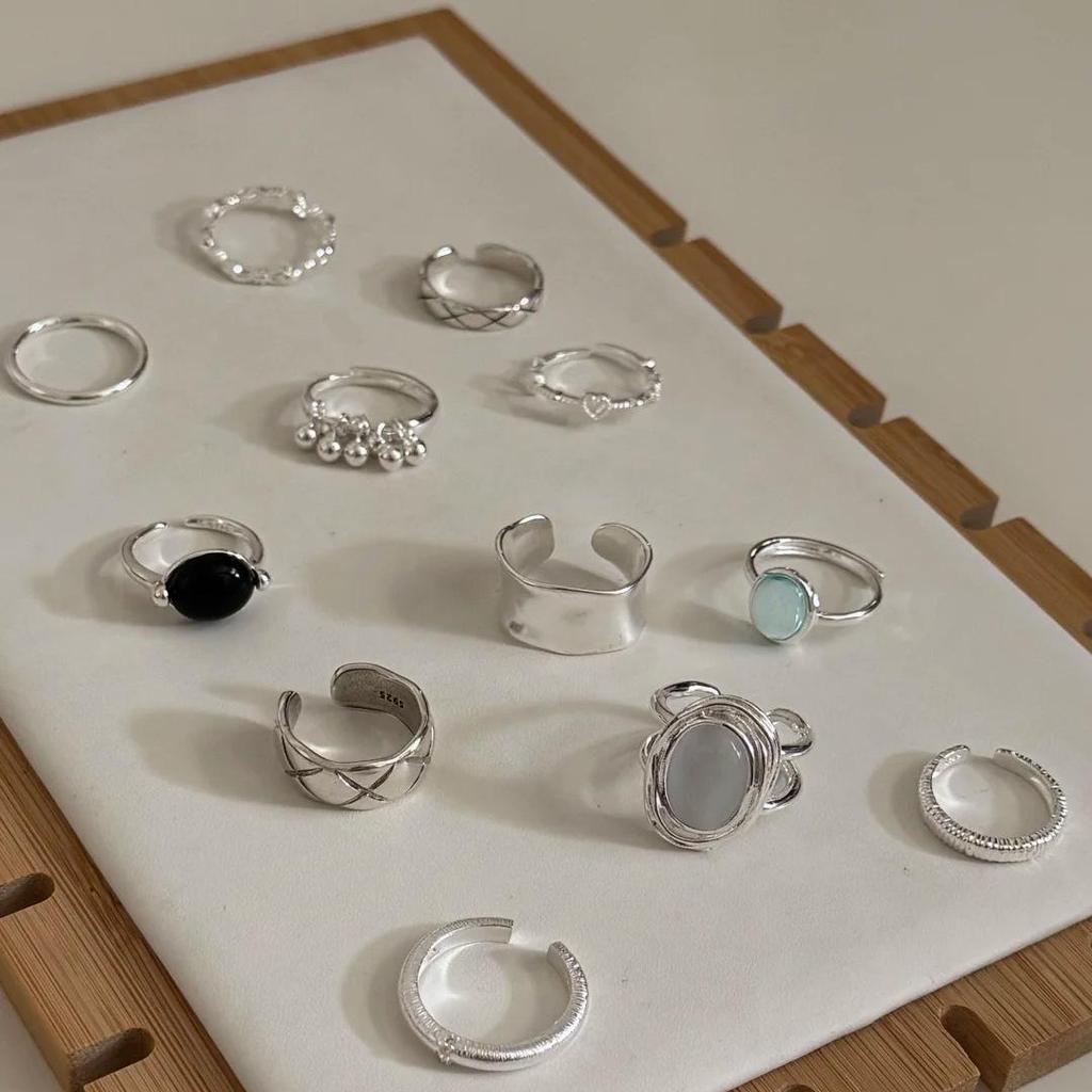 Adjustable Heart Ring: Women's 925 Sterling Silver, Retro Minimalist Style, Index Finger Fashion