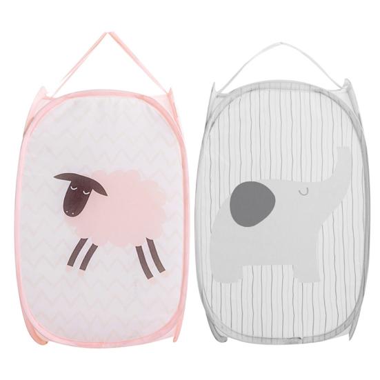 Schaf-Elefant, großer Wäschekorb, schmutzige Kleidung, Spielzeug, zusammenklappbarer Aufbewahrungseimer