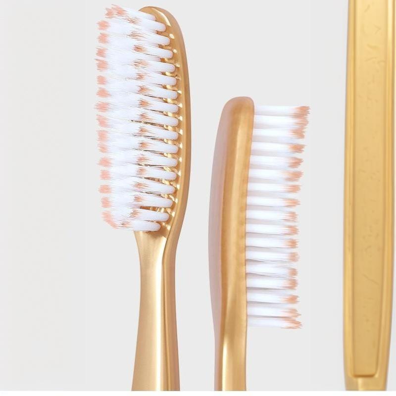 6 Pack Soft Bristle Toothbrushes Extra Long Curved Head Gentle Deep Cleaning For Daily Oral Care Whole Family Use