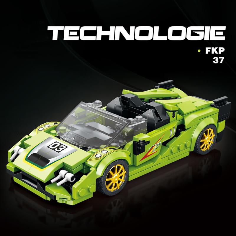 Non-Toxic City Technical Sports Car Building Blocks Famous Racing Vehicle Model Bricks Supercar Assembly Toys Kit For Children Gifts