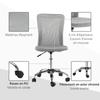 Office Chair, Armless Desk Chair, Adjustable Computer Swivel Chair with Rolling Wheels and Mesh Back for Home Work Study, Grey