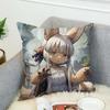 M-Made In Abyss Pillow Case For Car Sofa Decorative Home Double-sided Print Plush Square Throw Pillow Cushion Cover