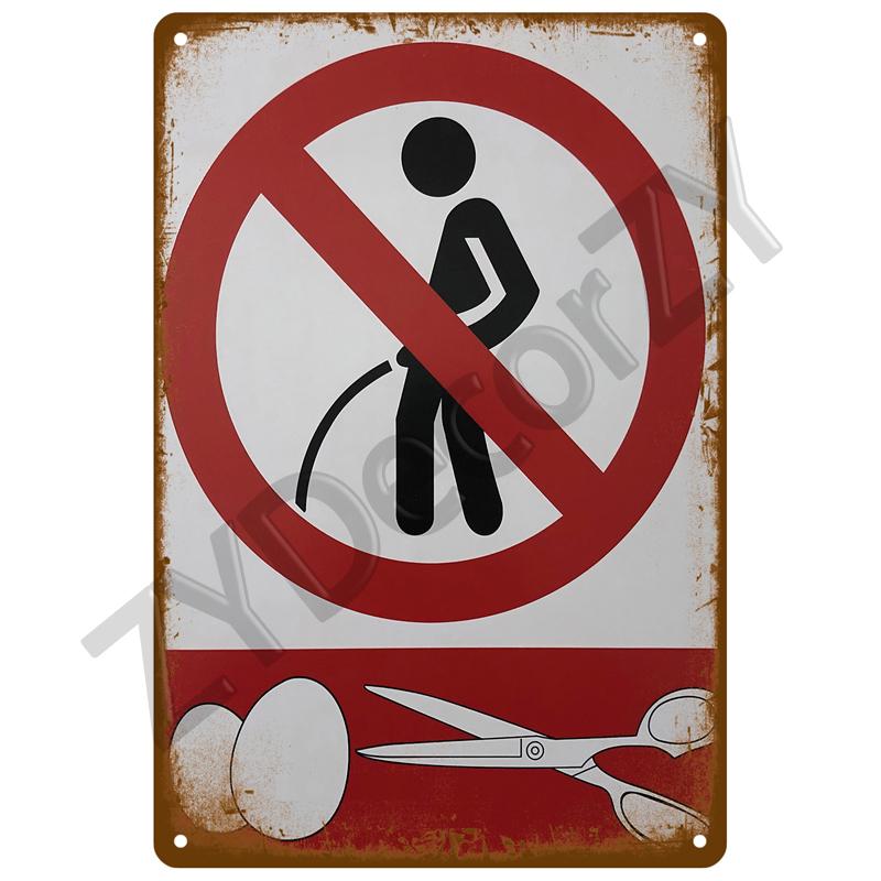 Plaque Tin Sign Plate Home Wall Decor For Bar Club Man Cave Art Warning Metal Sign Vintage Danger Beware Painting Poster Gift