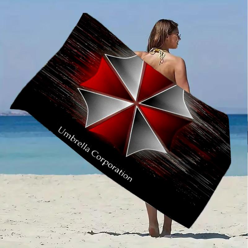 Resident Umbrella Beach Towel Microfiber Beach Towel Super Soft & Absorbent for Bath, Beach, Travel Bath Time Accessory, Fan gifts