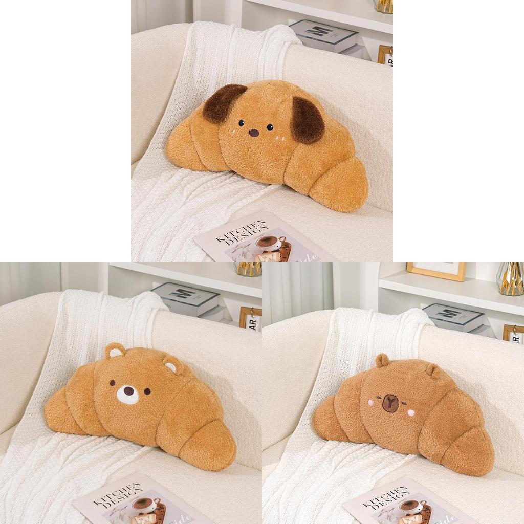 Cartoon Animal Plush Pillow With Embroidered Design For Relaxing Home Decor