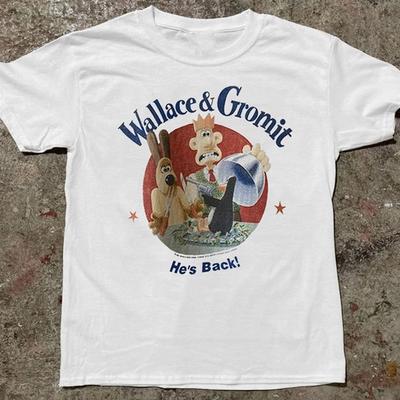 Νέο Wallace And Gromit He's Back 1989 Δώρο Για Φανς Unisex S-5XL Μπλουζάκι Ss1831