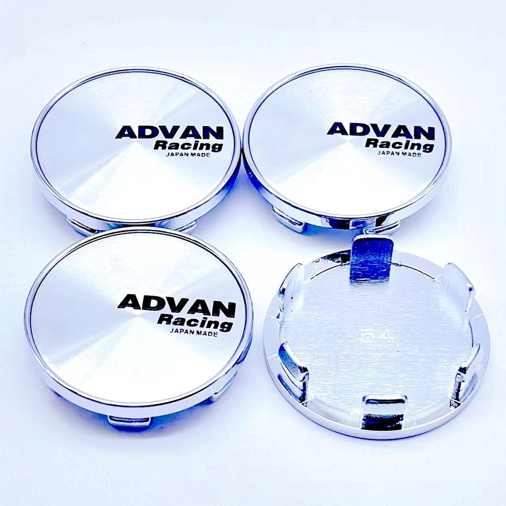 4pcs/Set High Quality 3D 54mm For Car emblem Wheel hub Center Cap ADVAN Badge covers sticker Decals Styling accessories