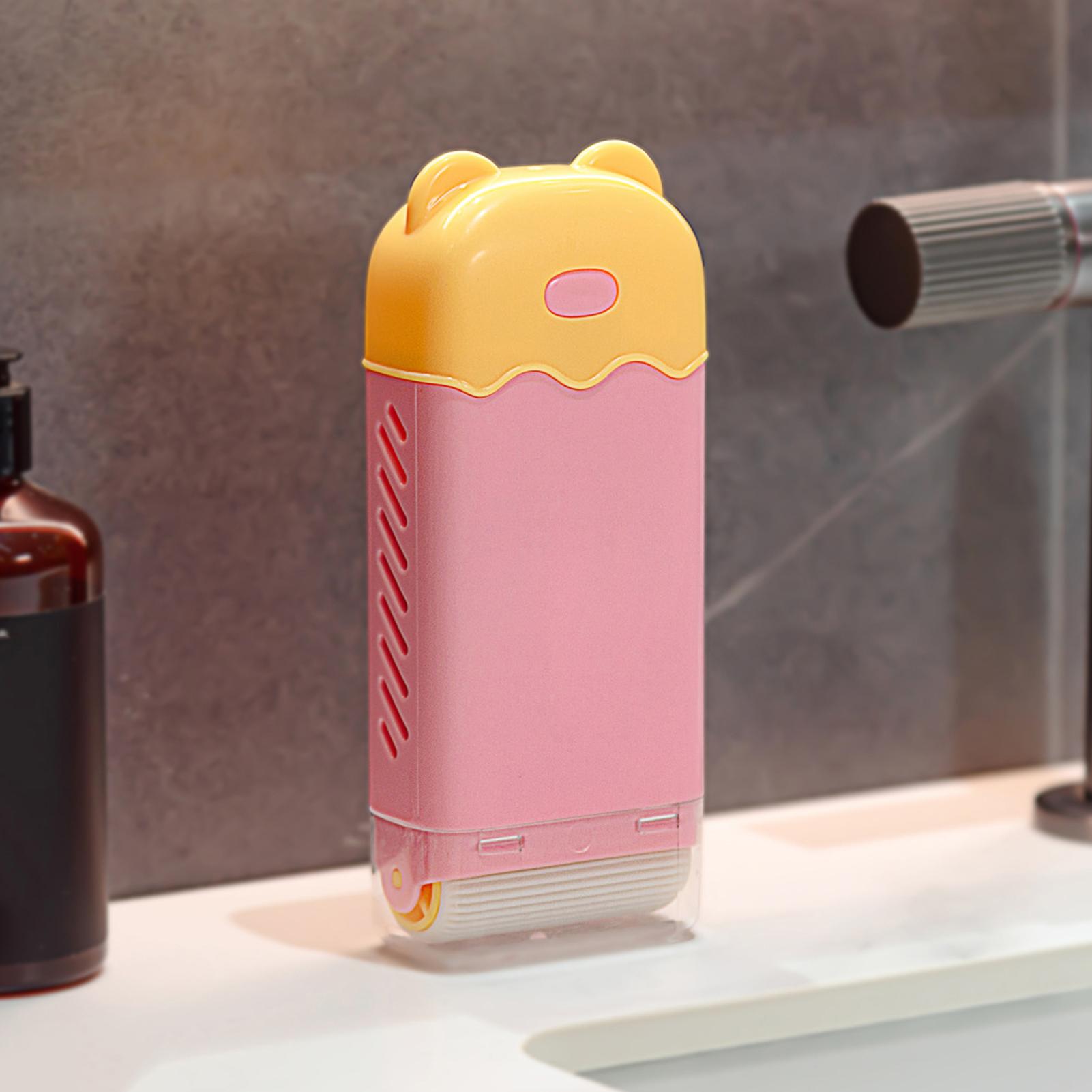 Rolling portable soap box, foam soap box, travel toiletry box