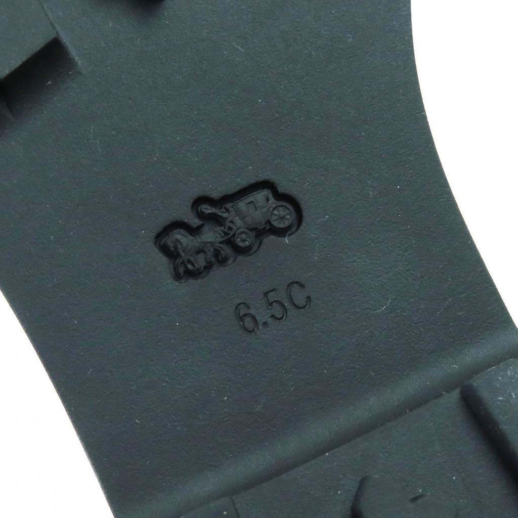 Excellent COACH short boots Lead Booties Side gore ankle boots black 6.5 CM588 Used