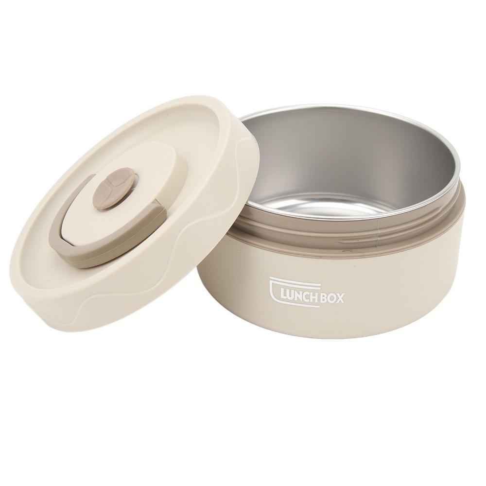 Round Shape Thermal Cooking Pot 420ml/550ml Thermal Lunch Box  Outdoor Dining