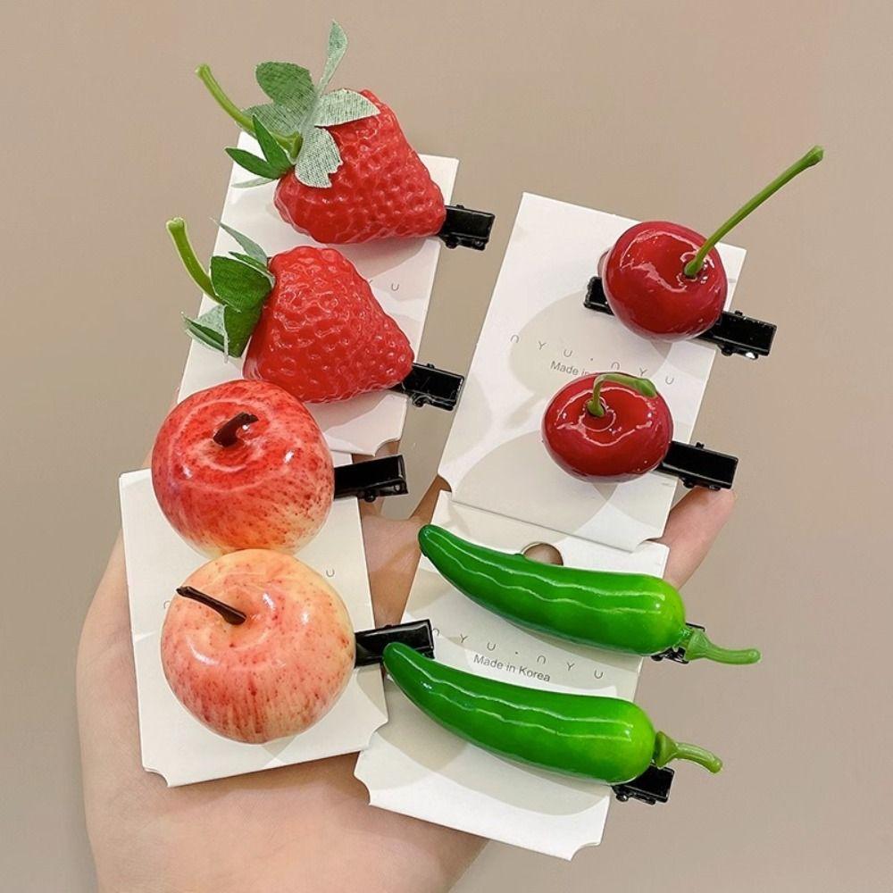 Costume Headwear Simulation Fruit Hair Clip Hair Ornament Funny Hair Clip  Student