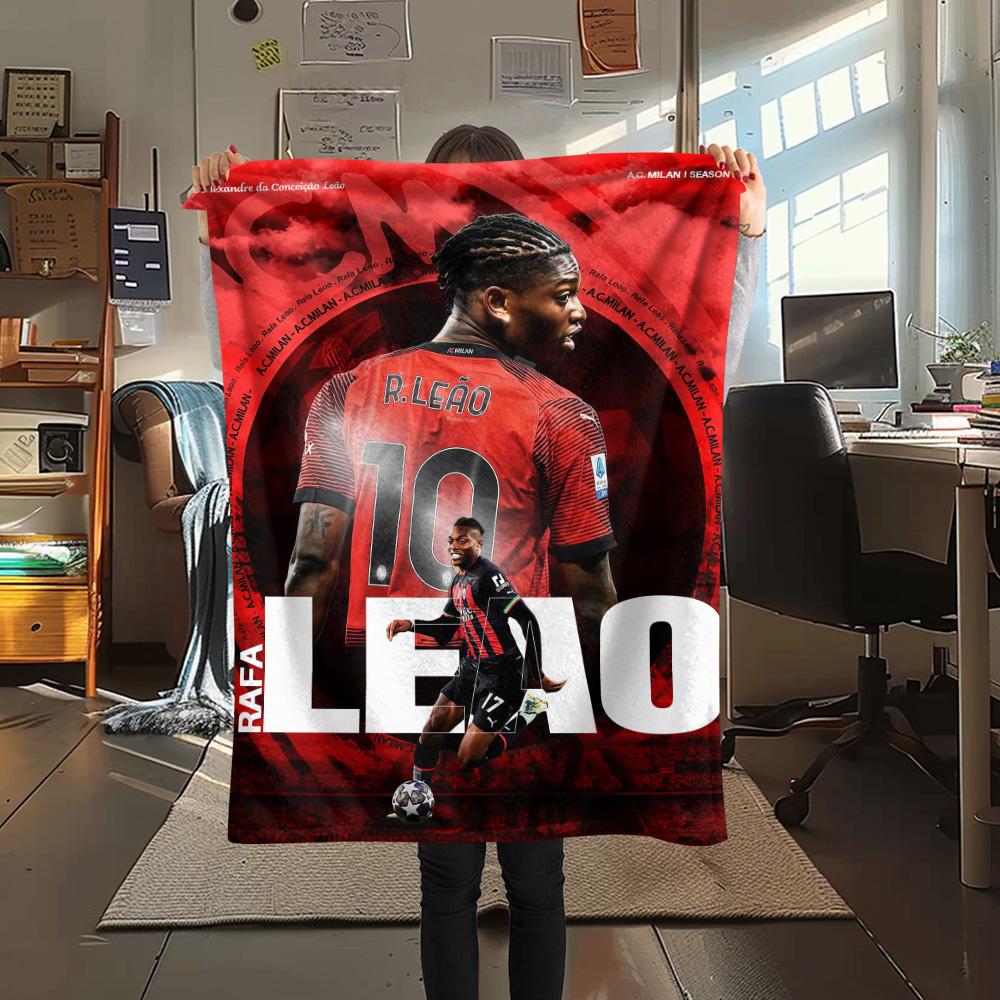 AC Milan Print FlAannel Blanket, High quality Comfortable for All Seasons, Home Decor, Warmth and Comfort