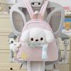 Schoolbag Japanese ins Canvas Large Capacity Backpack Female Cute Puppy Backpack Cartoon Backpack Make-up Student School Bag