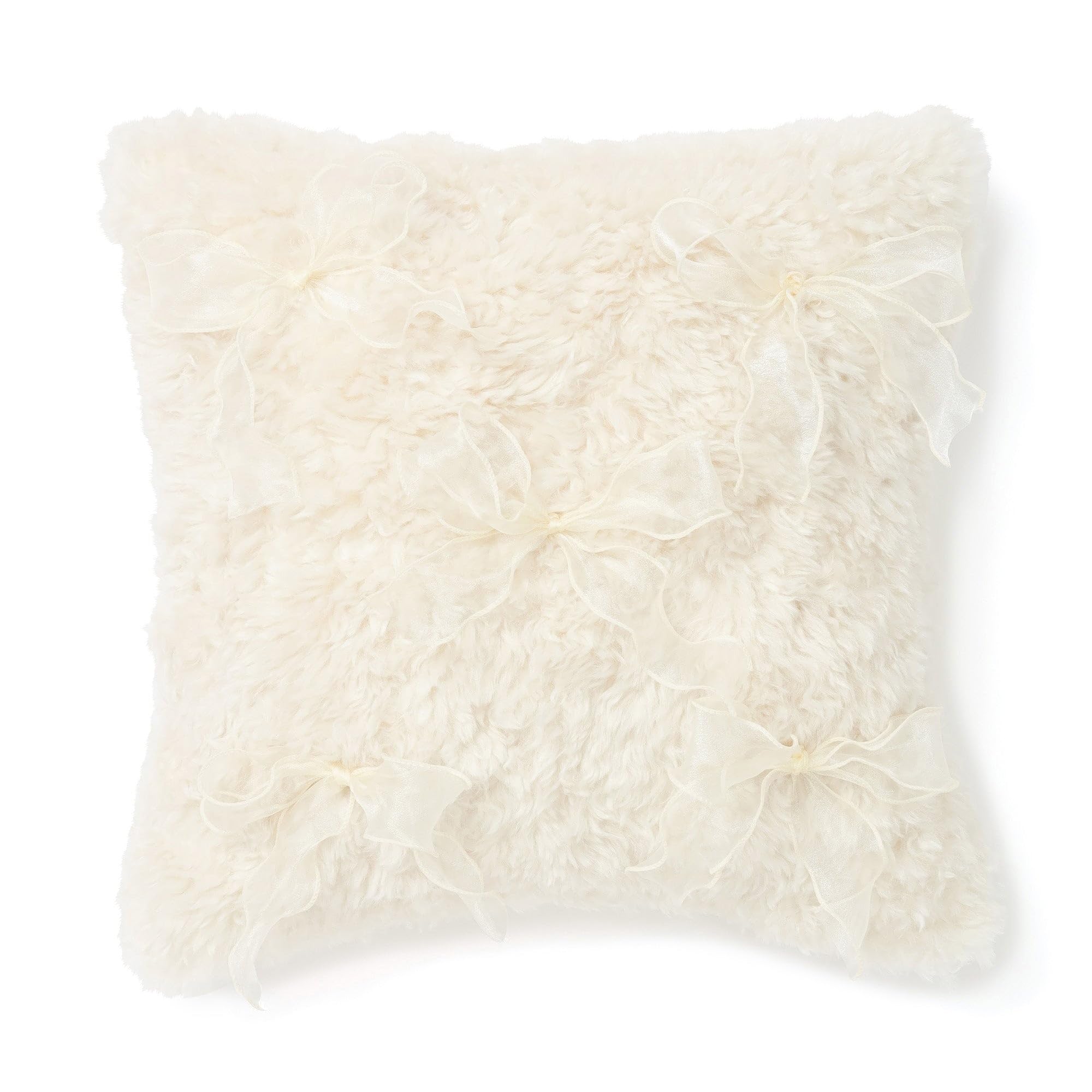 Francfranc Fur Cushion Cover 45cm x 45cm Ivory E-010 6983₽