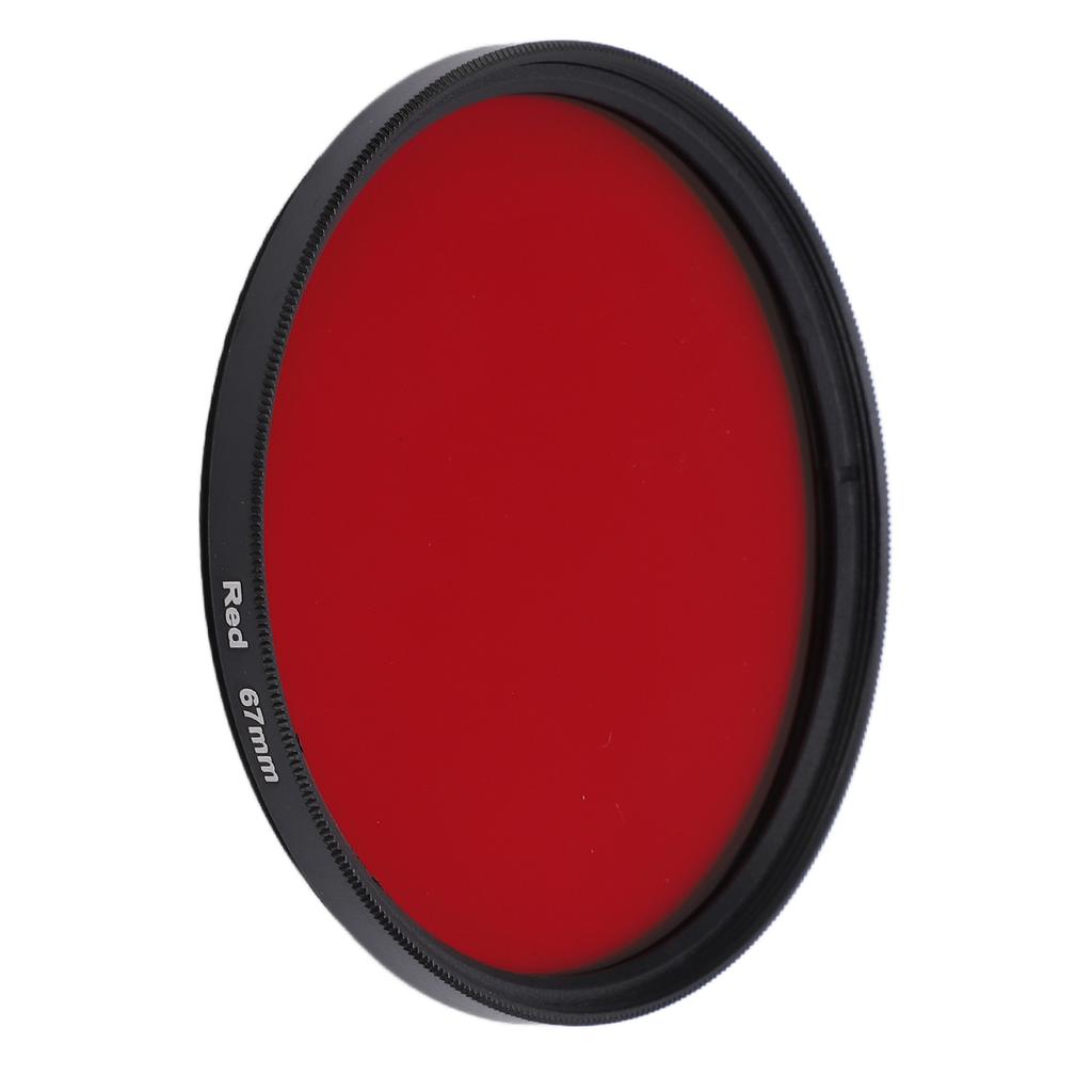 Threaded Camera Lens Filter Full Red Color Filter Optical Glass for Nikon Camera Lens