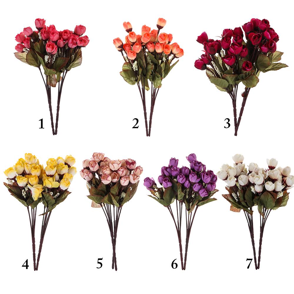 Holiday Accessories DIY Artificial Rosebud Beautiful Bouquet Simulation Rosebud Artificial Flower
