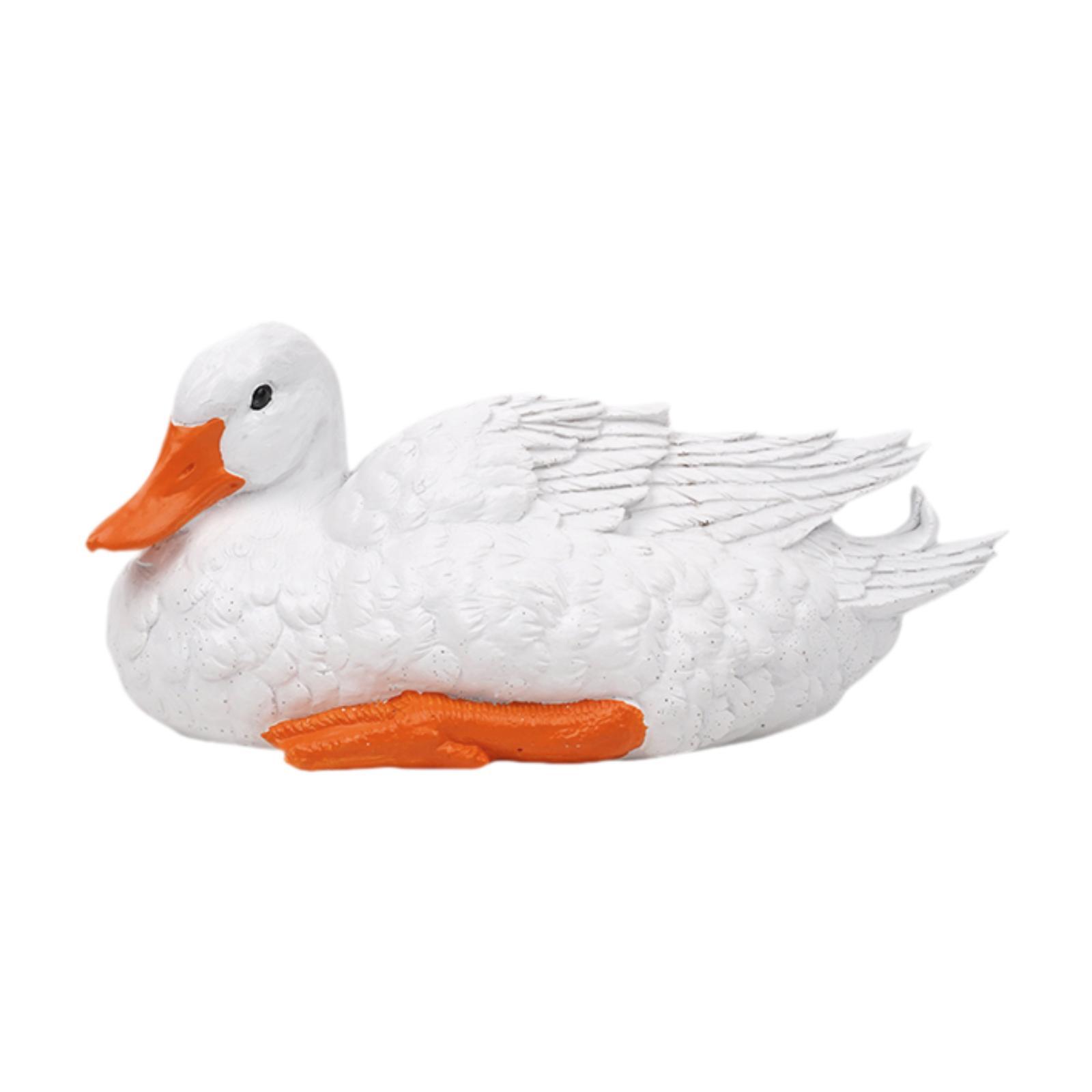 

Creative Duck Garden Statue Decorative Resin Figure Yard Art Ornament for Pond Landscape Home Decoration