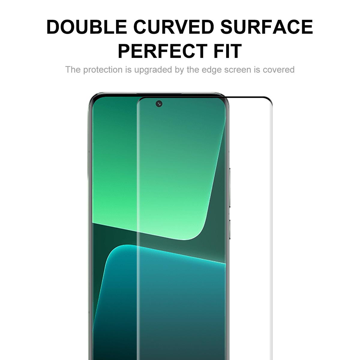 

ENKAY HAT PRINCE For Xiaomi 13 Ultra/13 Pro 5G Side Glue 3D Curved Full Screen Cover Tempered Glass Film Type A
