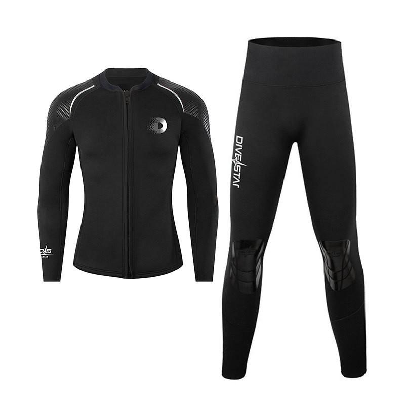 Diving Wetsuit 3mm Neoprene Separate Top Bottom Men Women Snorkeling Surfing Swimming Warm Water Sports